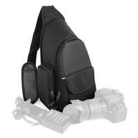 Sac à bandoulière pour appareil photo SLR / DSLR Gadget Sac de poitrine Rembourrage Sac de transport à bandoulière