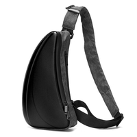 Sac à bandoulière Sac à bandoulière Sac à dos à bandoulière Sac de poitrine de voyage étanche Port USB Sac à dos décontracté