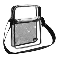 Sac à bandoulière transparent hommes femmes sac à bandoulière clair pour le shopping de voyage de sport