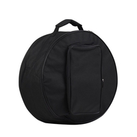 Sac à dos compact pour caisse claire avec bandoulière Poches extérieures Accessoire pour instrument de musique Noir