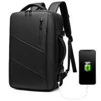 Sac à dos de voyage extensible 39 L avec port de charge USB Sac à dos convertible résistant à l