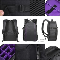 Sac à dos vidéo pour appareil photo numérique DSLR résistant à l