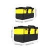 Sac à outils en tissu Oxford polyvalent Sac à fermeture à glissière à ouverture large Sac utilitaire multifonction avec poignée de transport Fourre-tout en tissu Oxford 600D