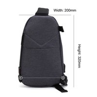 Sac à poitrine pour homme ARCTIC HUNTER Mode Sport de plein air Voyage Casual