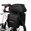 Sac à sacs à vélos 3 en 1 Sac à sacs à vélo étanche Sac à siège arrière pour sacs à vélo arrière avec sacs suspendus 2 à côté