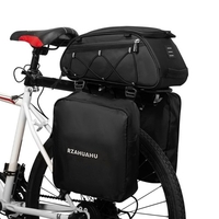 Sac à sacs à vélos 3 en 1 Sac à sacs à vélo étanche Sac à siège arrière pour sacs à vélo arrière avec sacs suspendus 2 à côté