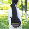 Sac Banjo à 4 Cordes Style Ethnique Sac Banjo Style Folk Sac Gig Bag Tissu Non Tissé avec Doublure en Coton