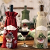 Sac de bouteille de vin de Noël Père Noël Bonhomme de neige Couverture de bouteille de vin Cadeau de Noël Décorations Fournitures