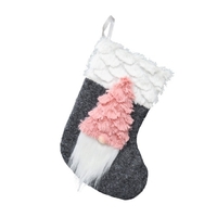 Sac de cadeau de poupée en peluche sans visage Gnome de bas de Noël personnalisé pour la fête à thème d