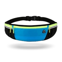 Sac de ceinture de course ultra-léger avec bandes réfléchissantes Hommes Femmes Sac de taille hydrofuge avec écouteurs Jack Waistpack avec sangle élastique réglable