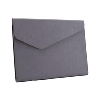 Sac de dossier A4 pochette de document en cuir PU portefeuille de papier organisateur de stockage de factures de contrat de contrat avec boucle magnétique pour fournitures scolaires de bureau