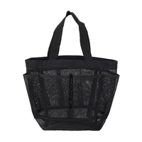 Sac de douche en maille Trousse de toilette suspendue Sac de dortoir universitaire Sac de lavage portable Sac à cosmétiques à séchage rapide Organisateur de douche pour salle de bain Dortoirs Plage Camping Shopping Voyager