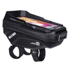 Sac de guidon de vélo à écran tactile étanche avant cadre tube supérieur pochette de vélo grande capacité vélo sac de rangement avant pour grand écran de 6, 7 pouces