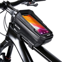 Sac de guidon de vélo à écran tactile étanche avant cadre tube supérieur pochette de vélo grande capacité vélo sac de rangement avant pour grand écran de 6, 7 pouces