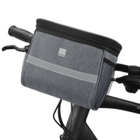 Sac de guidon de vélo panier de vélo avant avec poche en maille Isolation froide et chaude sac de rangement avant de vélo pochette de téléphone transparente tactile