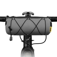 Sac de guidon de vélo sac de rangement de cylindre avant de vélo support de téléphone portable de vélo cadre avant pochette de Tube supérieur sac à bandoulière bande élastique