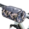 Sac de guidon de vélo étanche Sac avant de vélo Camouflage Écran tactile Support de téléphone Sac Pack Sac à bandoulière VTT Sac de rangement pour vélo Sacoche