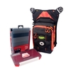 Sac de matériel de pêche sac de pêche à bandoulière unique sac à bandoulière sac de taille de matériel de pêche avec 2 boîtes à appâts LED