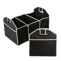 Sac de rangement pour voiture Boîte de rangement pour coffre Sac de rangement non tissé pliable multifonction