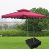 Sac de sable pour parapluie Base Canopy Poids Sac 18 "Sacs de sable carrés avec poignée pour parasol extérieur Plage Tente Camping Randonnée Canopy