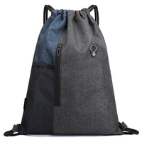 Sac de sport avec écouteurs Jack Sac à dos avec cordon de serrage