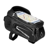 Sac de tube supérieur de vélo étanche sac de cadre avant de téléphone de vélo étui de support de support de téléphone de vélo pour téléphone portable de 6.4 pouces