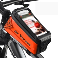 Sac de vélo 2.5L sac de cadre de vélo étanche sac de téléphone portable à écran tactile sac de vélo accessoires de vélo de route