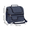 Sac isotherme à double compartiment étanche Boîte à lunch étanche avec bandoulière pour pique-nique Plage Voyage Bureau de travail