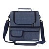 Sac isotherme à double compartiment étanche Boîte à lunch étanche avec bandoulière pour pique-nique Plage Voyage Bureau de travail