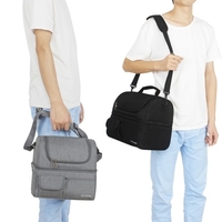 Sac isotherme à double compartiment étanche Boîte à lunch étanche avec bandoulière pour pique-nique Plage Voyage Bureau de travail
