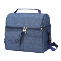 Sac isotherme portable à double couche pour sac à lunch fourre-tout pour camping barbecue pique-nique activités de plein air