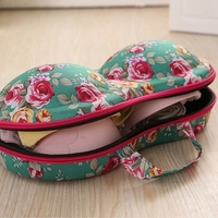 Sac portatif de soutien-gorge de boîte de rangement de sous-vêtements de modèle coloré avec la maille et la poignée pour la forme physique de voyage