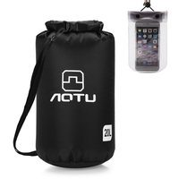 Sac sec ultraléger étanche 20L sac de compression sec avec étui de téléphone étanche pour kayak Camping pêche surf rafting