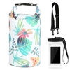 Sac étanche 10L avec sac de téléphone Roll Top Dry Sac pour le kayak en bateau pêche surf surf natation