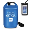 Sac étanche étanche et étui pour téléphone Roll Up Dry Sack & Phone Holder Sac seau de grande capacité pour le camping,  la natation à la dérive