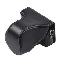 Sacoche de protection pour appareil photo en cuir PU vintage avec remplacement de la sangle pour Canon EOS M100
