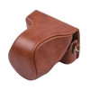 Sacoche de protection pour appareil photo en cuir PU vintage avec remplacement de la sangle pour Canon EOS M100