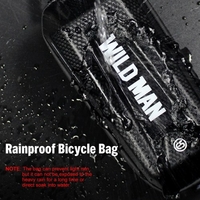 Sacoche de vélo Sac anti-pluie pour vélo Tube supérieur Sac de vélo Sac de vélo avec cadre à double fermeture à glissière