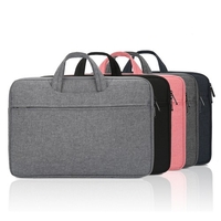 Sacoche multifonctionnelle pour ordinateur portable 14 pouces étui pour ordinateur portable étanche en nylon sac pour ordinateur portable porte-documents loisirs affaires sac à main noir