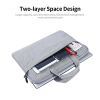 Sacoche multifonctionnelle pour ordinateur portable 15, 6 pouces étui pour ordinateur portable étanche en nylon sac pour ordinateur portable porte-documents loisirs affaires sac à main bleu marine