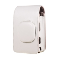 Sacoche pour appareil photo instantané de taille compacte en cuir PU avec bandoulière Compatible avec Fujifilm Fuji Instax mini LiPlay