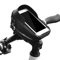 Sacs de montage de téléphone de vélo Sac de tube supérieur de cadre avant étanche avec étui de support de téléphone à écran tactile