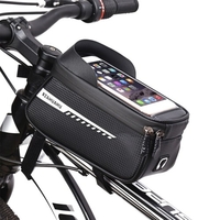 Sacs de montage de téléphone de vélo étanche sac de Tube supérieur de cadre avant avec étui de support de téléphone à écran tactile sac de rangement d