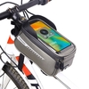 Sacs de montage de téléphone de vélo étanche sac de Tube supérieur de cadre avant avec étui de support de téléphone à écran tactile sac de rangement d