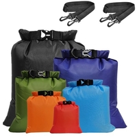 Sacs de rangement étanches ultralégers en plein air avec bretelles pour camping,  randonnée,  voyage,  dérive,  kayak,  navigation de plaisance,  plage