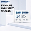 SAMSUNG EVO Plus Carte TF 64 Go U1 A1 V10 Carte Micro SD haute vitesse jusqu