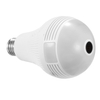 Sans fil 1.3MP Mini panoramique poisson oeil caméra WIFI 360 degrés sans fil caméra lumière LED ampoule IP caméra couleur Vision nocturne Support pour Android/iOS APP télécommande