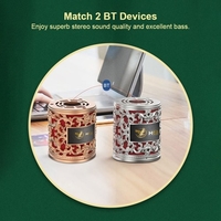 Sans fil BT haut-parleur rétro portable fort son stéréo micro intégré HIFI boîte de son design creux