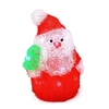 Santa Claus 3D Acrylique 16 LED Lampe de Bande Dessinée