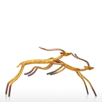 Sautant Sculpture Antelope Tooarts Fer Sculpture Accueil Décoration Artisanat Métal animal
